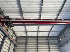 姫路市における4.8トン天井クレーン設置と検査完了