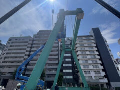 【錦糸町】10t橋型クレーン解体工事 1日目レポート🛠🚛